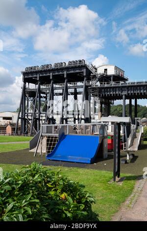 The Anderton Boat Lift; Northwich; Cheshire; England; Stockfoto