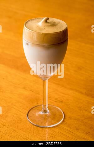 Dalgona Kaffee Stockfoto