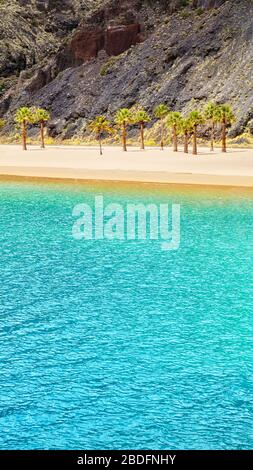 Tropischer Strand, Sommerferienlandschaft. Stockfoto