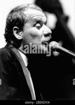 Italienische Sänger Paolo Conte führt in Lyon, Frankreich Stockfoto