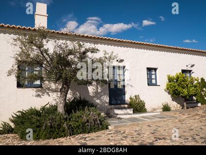 Sao Lourenço do Barrocal Anwesen, Hotel und Restaurant, in der Nähe von Monsaraz, in der Alentejo Region von Portugal Stockfoto