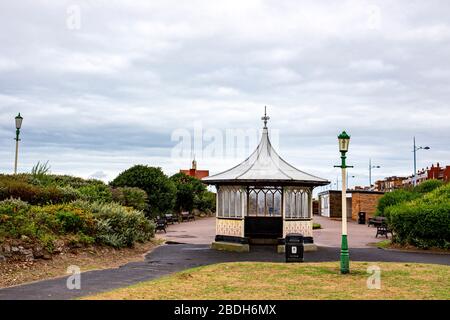 Strandunterkunft an der Promenade in Lytham ST Annes Lancashire UK Stockfoto