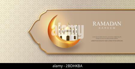 Eid Mubarak islamisches Design Stock Vektor