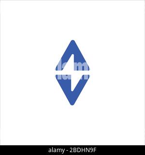 Vorlagen für Vektor-Designs mit Anfangsbuchstaben va-Logo oder av-Logo Stock Vektor
