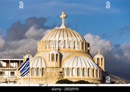 Orthodoxe Kathedrale St. Konstantin und Helen in Glyfada, Athen, Griechenland Stockfoto