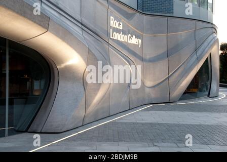 Badezimmer Showroom Design Architektur Roca Gallery, Station Court, Townmead Road, Fulham, London SW6 2PY von Zaha Hadid Architect Stockfoto