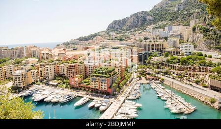 Hafen in Monte Carlo Stockfoto
