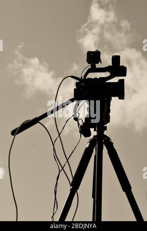 Direkter digitaler Stream von der Kamera - live Stockfoto