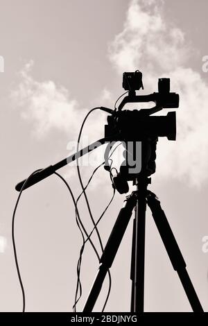 Direkter digitaler Stream von der Kamera - live Stockfoto