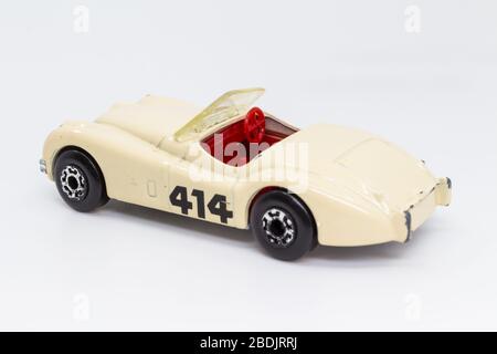 Lesney Produkte Matchbox Spielzeugauto 1-75 Serie Nr.22 Jaguar XK120 Stockfoto