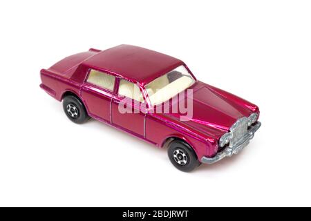 Lesney Produkte Matchbox Modell Spielzeugauto 1-75 Serie Nr.24 Rolls-Royce Silver Shadow Stockfoto