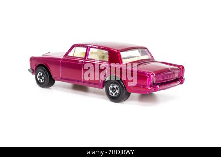 Lesney Produkte Matchbox Modell Spielzeugauto 1-75 Serie Nr.24 Rolls-Royce Silver Shadow Stockfoto