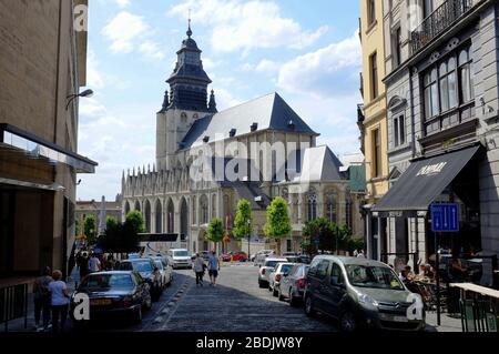 Kirche Notre Dame de La Chapelle gewidmet Maler Pieter Bruegel der Ältere.Brüssel.Belgien Stockfoto