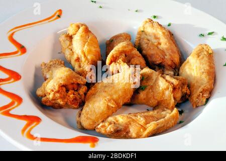 Hähnchenflügel platter, von James D Coppinger/Dembinsky Photo Assoc Stockfoto