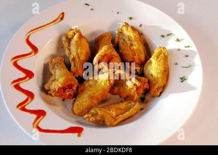 Hähnchenflügel platter, von James D Coppinger/Dembinsky Photo Assoc Stockfoto