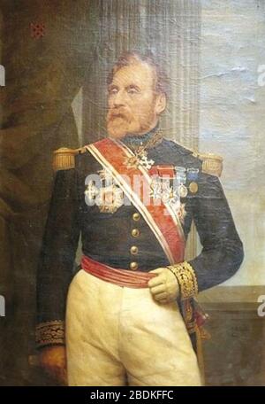 Général Joseph Édouard de La Motte-Rouge. Stockfoto