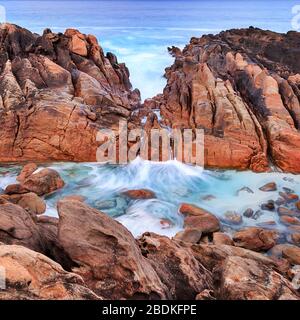 Wyadup Spa, natürlicher Pool, Westaustralien Stockfoto