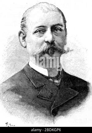 Georges Henri Halphen. Stockfoto