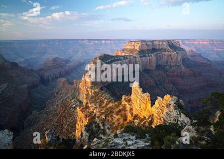 Landcape Fotos von Sonnenaufgang am Cape Royal, Nordrand des Grand Canyon National Park Stockfoto