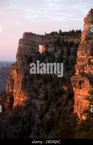 Landcape Fotos von Sonnenaufgang am Cape Royal, Nordrand des Grand Canyon National Park Stockfoto