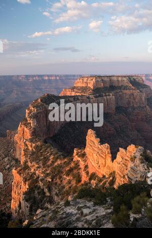 Landcape Fotos von Sonnenaufgang am Cape Royal, Nordrand des Grand Canyon National Park Stockfoto