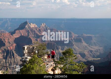 Bright Angel Point am Nordrand des Grand Canyon National Park, Arizona Stockfoto