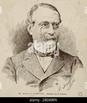 Gustave Jametel (1821-1893). Stockfoto