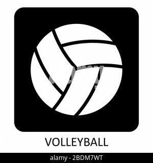 Abbildung des Volleyballsymbols Stock Vektor