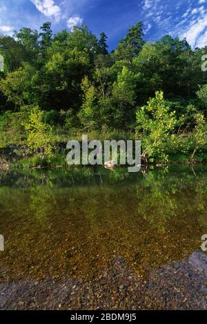 Jacks Fork at Buck Hollow, Ozark National Scenic Riverways, Missouri Stockfoto