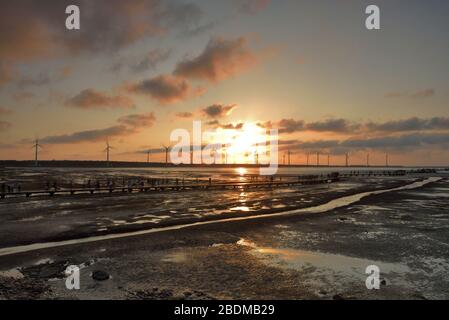 Gaomei Wetlands in Taichung Taiwan Stockfoto