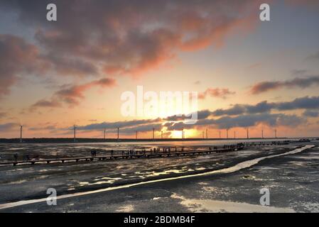 Gaomei Wetlands in Taichung Taiwan Stockfoto