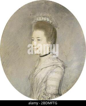 Hamilton - Lady Mary Bruce, Duchess of Richmond. Stockfoto