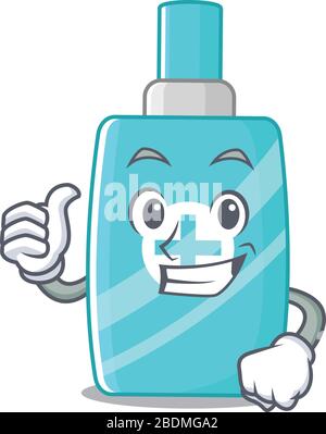 Salbe Creme Cartoon Charakter Design machen OK Geste Stock Vektor