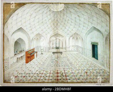 Hamam Red Fort Interieur. Stockfoto