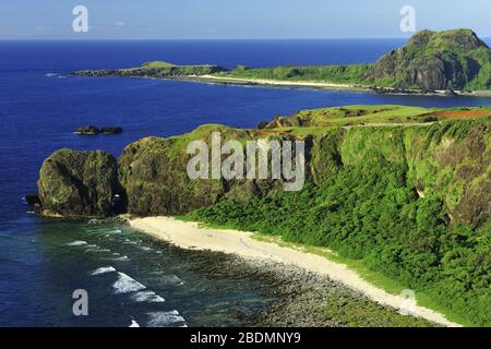 Hochwinkelschuss von Green Island Taiwan Stockfoto