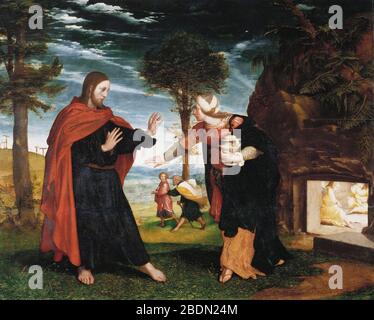 Hans Holbein der jüngere - Noli Me Tangere Stockfoto