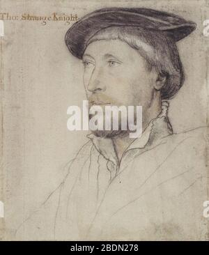 Hans Holbein der Jüngere - Sir Thomas Lestrange RL 12244. Stockfoto