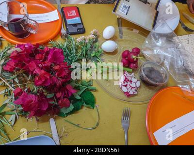 Passah oder Pesach ist ein großer jüdischer Feiertag und einer der am meisten gefeierten jüdischen Feiertage. Stockfoto