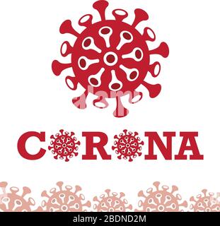 Coronavirus Covid-19 Neues China-Virus Jahr 2020 Stock Vektor