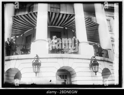 Harding & Mrs. H., Easter Egg Rolling, 1921, (3-28-21) Stockfoto