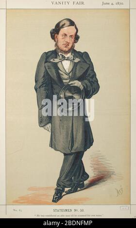 William Vernon Harcourt, Vanity Fair, 1870-06-04. Stockfoto