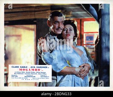 CLARK GABLE und AVA GARDNER in MOGAMBO 1953 Regisseur JOHN FORD Drehbuch John Lee Mahin spielen Wilson Collison Metro Goldwyn Mayer Stockfoto