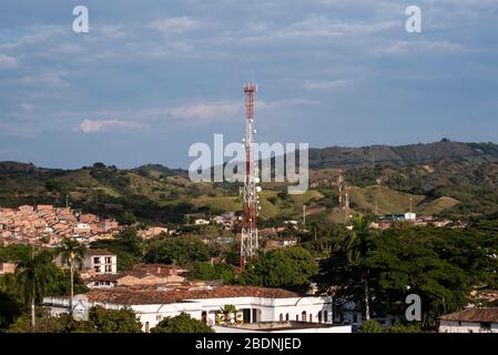 Catargo, Kolumbien. Ansicht der Zellstelle Stockfoto