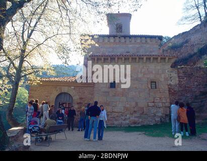 Suso-Kloster. San Millan de la Cogolla, La Rioja, Spanien. Stockfoto