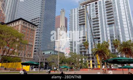 Pershing Square Los Angeles Downtown - LOS ANGELES, USA - 1. APRIL 2019 Stockfoto