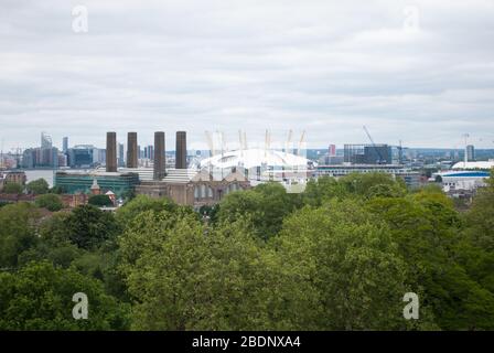 Docklands New Labor Tony Blair Millennium Dome O2 Arena, Peninsula Square, Greenwich Peninsula, London SE10 0DX von Richard Rogers HOK Sport Stockfoto