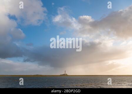 Leuchtturm Westerherversand, Westerhever, Nordsee, Schleswig-Holstein, Deutschland, Europa Stockfoto