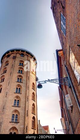 Kopenhagener Stadtbild, HDR-Bild Stockfoto