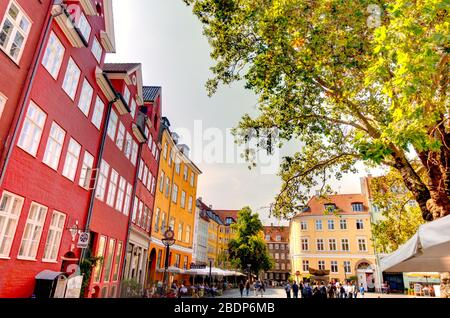 Kopenhagener Stadtbild, HDR-Bild Stockfoto