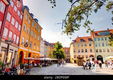 Kopenhagener Stadtbild, HDR-Bild Stockfoto
